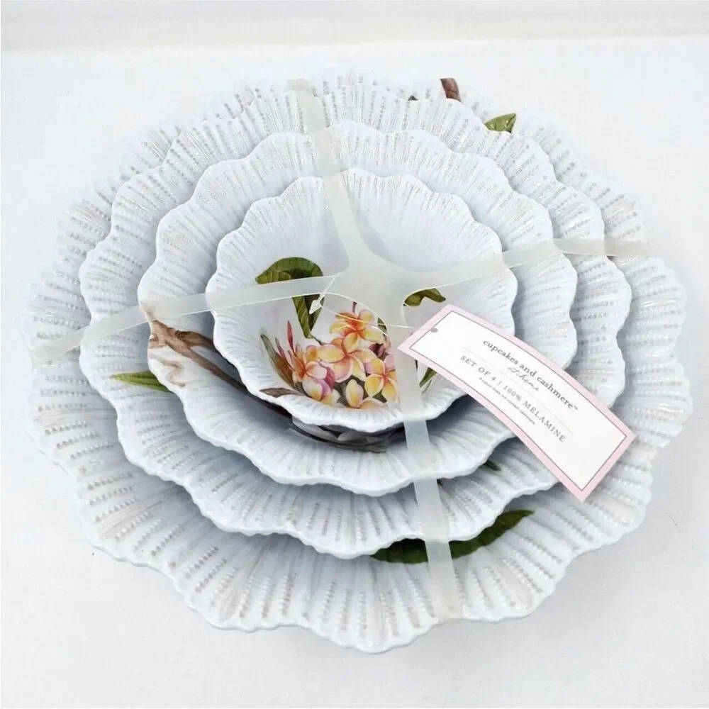 Cupcakes & Cashmere Set of Four Botanical Melamine Nesting Bowls!